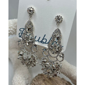 Baubles Sparkly Crystal Dangle Romantic Renaissance Earrings